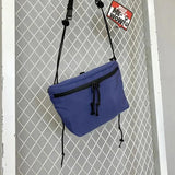 Nylon Summer Shoulder Bag Casual Solid Zipper Soft Crossbody Bag