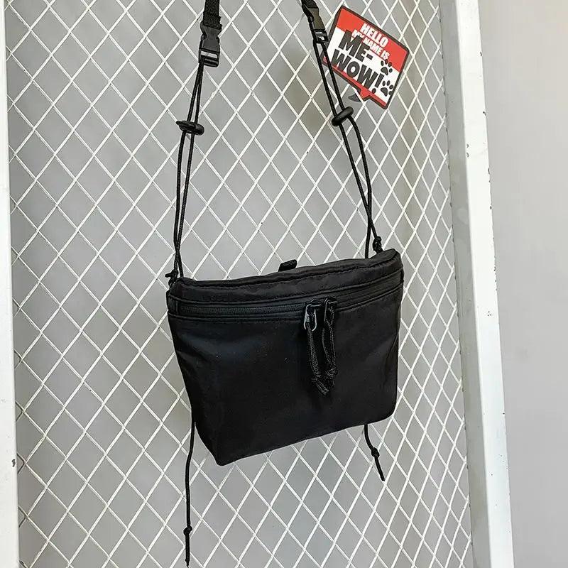 Nylon Summer Shoulder Bag Casual Solid Zipper Soft Crossbody Bag