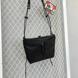 Nylon Summer Shoulder Bag Casual Solid Zipper Soft Crossbody Bag