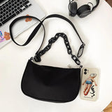 Waterproof Nylon Underarm Shoulder Bag for Women, Small Clutch