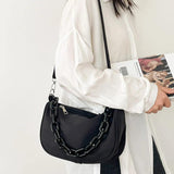 Waterproof Nylon Underarm Shoulder Bag for Women, Small Clutch