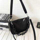 Waterproof Nylon Underarm Shoulder Bag for Women, Small Clutch