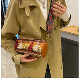 Vintage Shoulder Bags for Women Crossbody Bag Purse Lady Barrel