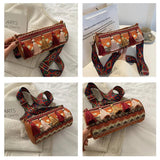 Vintage Shoulder Bags for Women Crossbody Bag Purse Lady Barrel