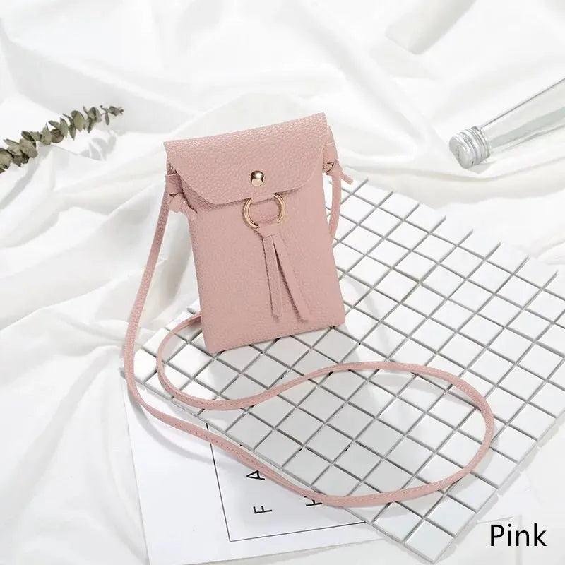 Lychee Pattern Women Messenger Bags Small Female Shoulder Bags Phone Ladies Mini