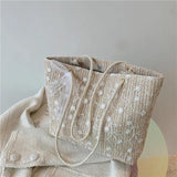 Women Bag Lace Woven Lady Bag Korea Small Fresh Handbag Book Bag