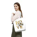 Flower Floral Love Tote Art Ladies Travel Handbag