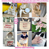 Women's Small Shoulder Bags Canvas Bento Handbags