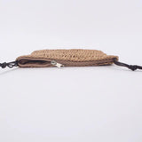 Straw Shoulder Crossbody Bag, Wild Mobile Phone Small Square Bag