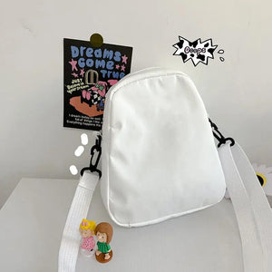 Cartoon Women Nylon Crossbody Bag Small Shoulder Ladies Phone Purse Handbags