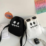 Cartoon Women Nylon Crossbody Bag Small Shoulder Ladies Phone Purse Handbags