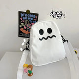 Cartoon Women Nylon Crossbody Bag Small Shoulder Ladies Phone Purse Handbags