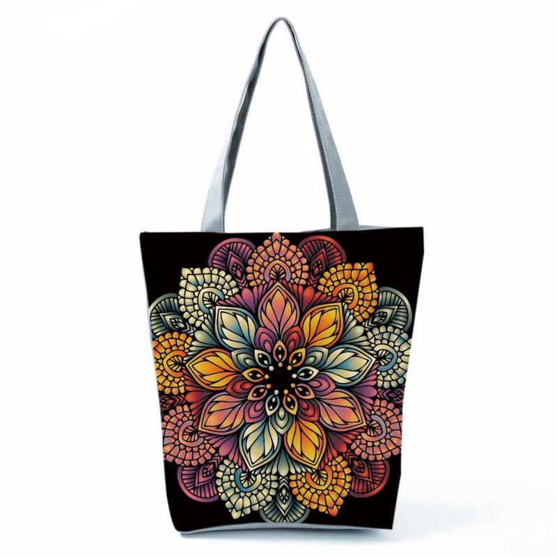 Floral Tote Bag Hand Shoulder Bags Women Eco Travel Handbags