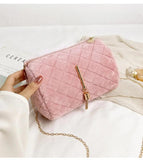 Women Large Capacity Fluffy Shoulder Bag - Handbags for Leisure