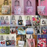 Famous Paintings Sunflower Printed Shoulder Bag Casual All-Match Handbags