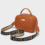 Crossbody Bag for Women Solid Flap Shoulder Tote Handbag