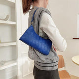 Rhombus Pattern PU Leather Shoulder Bags for Women