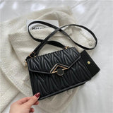 Casual Vintage Pleated Crossbody Bag Handbag