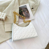 Diamond Texture Chain Handbag Shoulder Bag