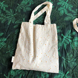 Vintage Daisy Floral Cotton Bag for Women