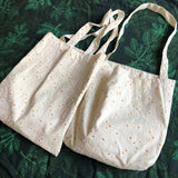 Vintage Daisy Floral Cotton Bag for Women