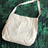 Vintage Daisy Floral Cotton Bag for Women