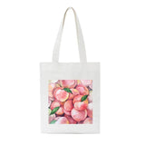 Peach Print Harajuku Bag Large-Capacity Canvas Vintage Cartoon Ulzzang