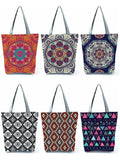 Flower Printing Eco Tote Bag Harajuku Style Handbag