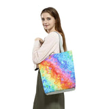 Bright Printed Shopping Tote Bag for Women