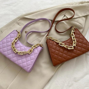 Crocodile Pattern Shoulder Bag Retro Casual Bag Female Leather