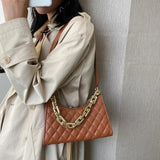 Crocodile Pattern Shoulder Bag Retro Casual Bag Female Leather