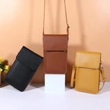 Leather Touch Screen Mobile Phone Bag Women Messenger Handbag