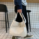 Large Capacity Canvas Shoulder Bags Female Handbags Cotton Cloth Crossbody Bag