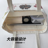 Women Canvas Shopping Bags Eco Friendly Reusable Handbags Large Capacity
