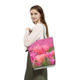 Floral Print Handbags for Women Casual Tote Bags High Capacity
