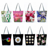 Floral Print Handbags for Women Casual Tote Bags High Capacity