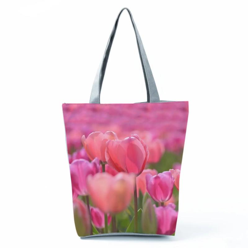 Floral Print Handbags for Women Casual Tote Bags High Capacity