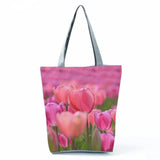Floral Print Handbags for Women Casual Tote Bags High Capacity