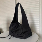 Nylon Bucket Shoulder Bag Tote Purse Handbag