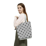 Dog Paw Printed Eco Portable Handbags High Capacity Tote Bag