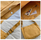 Women's Large Capacity Messenger Bag Waterproof Schoolbag