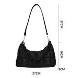 Women Chain Shoulder Bags Down Cotton Padded Quilted Tote Bag