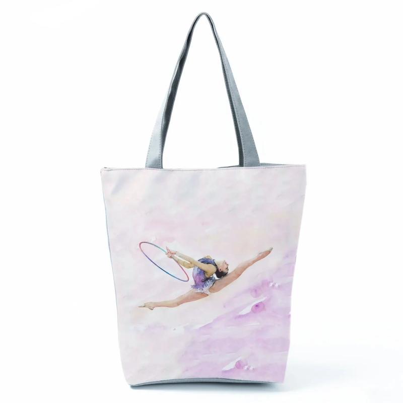 Watercolor Gymnastics Art Shoulder Bag
