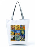 Van Gogh Oil Painting Tote Bag High Capacity Shopper Bag
