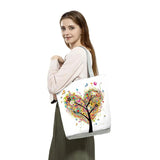 Eco Reusable Shopping Bags Women Large Tote Bags Handbags Pattern Shoulder Bag