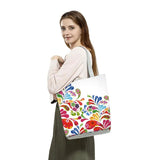 Eco Reusable Shopping Bags Women Large Tote Bags Handbags Pattern Shoulder Bag