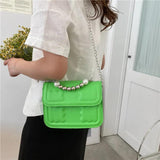 Mini Bag Pearl Chain Bag Portable Lipstick Pack Crossbody Bag