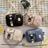 Canvas Crossbody Bags Small Shoulder Bag Messenger Pouch Handbags