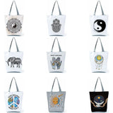 Totem Peace Tai Chi Tote Bag Women Handbag Large Shoulder Eco Shopping
