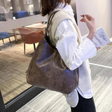 PU Leather Shoulder Bag Tote Purse Satchel Keys Holder Handbag